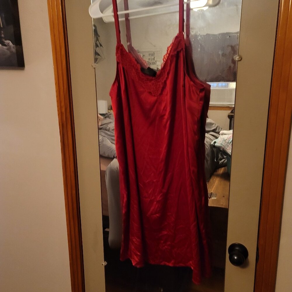 Torrid Sleep Nighty Red Satin 2X